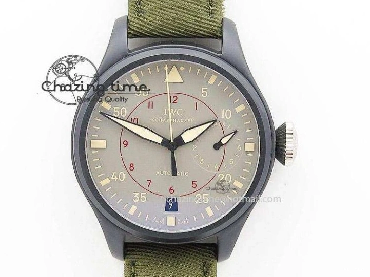 MIROTIME 0122 Minimalist Pilot Chrono 3777 43mm ZF 1:1 Best Edition Black Dial On SS Bracelet A 7364